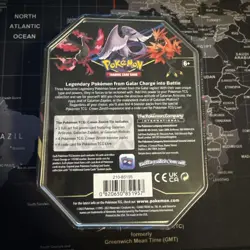 TCG Pokemon Game Galarian Articuno Crown Zenith Tin Pokemon SEALED - Image 2
