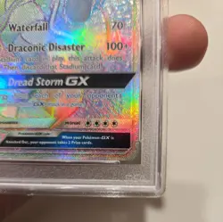 2017 Pokemon Crimson Invasion Gyarados FA 112/111 Secret Rainbow Rare PSA 10 - Image 4