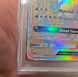 2017 Pokemon Crimson Invasion Gyarados FA 112/111 Secret Rainbow Rare PSA 10 - Image 5