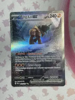 2023 POKEMON PAL EN-PALDEA EVOLVED 263 TING-LU EX SPECIAL ILLUSTRATION RARE - Image 1
