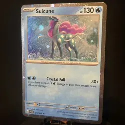 Pokemon Suicune 026/094 Phantasmal Flames Cosmo Holo Knockout Exclusive TCG NM - Image 2