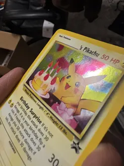 Pokemon 2000 Promo Black Star #24 Birthday Pikachu Holo - Image 1