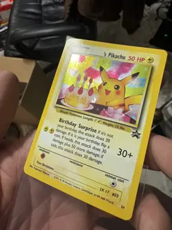 Pokemon 2000 Promo Black Star #24 Birthday Pikachu Holo - Image 3