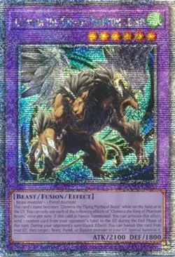 Yugioh! LP Chimera the King of Phantom Beasts - DUNE-EN033 - Quarter Century Sec - Image 1