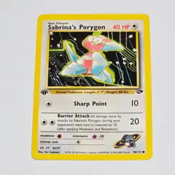 Pokemon TCG Sabrina’s Porygon Gym Challenge 98/132 1st Edition WOTC 2000 Common - Image 1