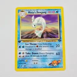 Pokemon TCG Misty’s Dewgong 1st Edition Gym Challenge 54/132 WotC 2000 Uncommon - Image 1