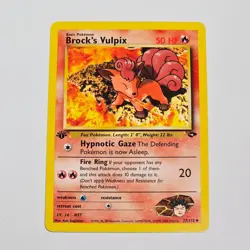 Pokemon TCG Brock’s Vulpix 1st Edition Gym Challenge 37/132 WotC 2000 Uncommon - Image 1