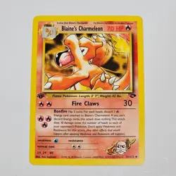 Pokemon TCG Blaine’s Charmeleon 1st Edition Gym Challenge 31/132 WotC 2000 - Image 1