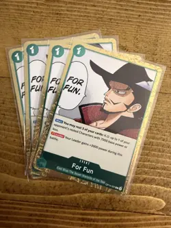 For Fun Foil OP14-037 The Azure Sea's Seven One Piece (x4 playset) NM - Image 1