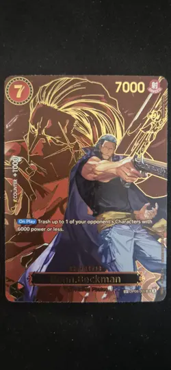 One Piece Benn.Beckman (SP) Super Rare OP09-009 Carrying on His Will NEAR MINT - Image 1