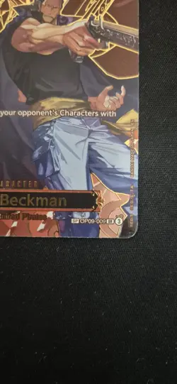One Piece Benn.Beckman (SP) Super Rare OP09-009 Carrying on His Will NEAR MINT - Image 3