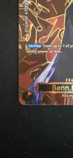 One Piece Benn.Beckman (SP) Super Rare OP09-009 Carrying on His Will NEAR MINT - Image 4