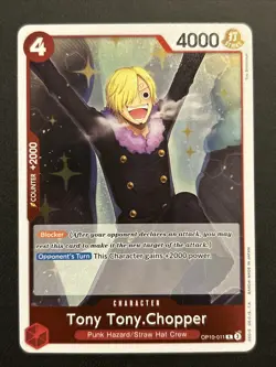 Tony Tony Chopper OP10-011 (R) - One Piece TCG - Royal Blood - English - Rare NM - Image 1