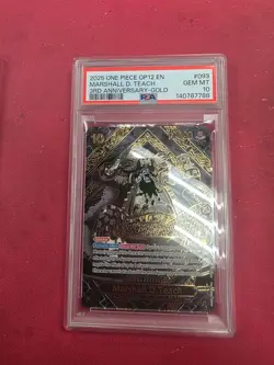 2025 One Piece 3rd Anniversary Marshall D Teach Gold #OP09-093 PSA 10 - Image 3