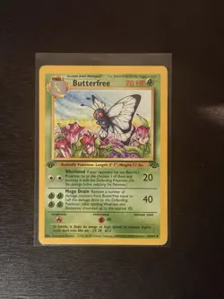 1st Edition Butter free 33/64 - Jungle - Uncommon - Pokemon - LP 33/64 - Image 1