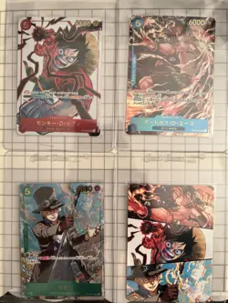 One Piece OP13 3rd Anniversary Winner Set Pre Release Card Luffy Sabo Ace - Image 1