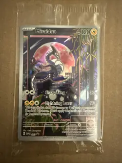 Miraidon 013 Sv: Scarlet & Violet Holo SEALED PROMO Full Art Pokemon Card - Image 1