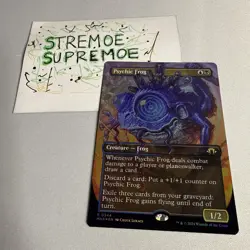 X1 Foil Borderless Psychic Frog from MH3 - Image 1