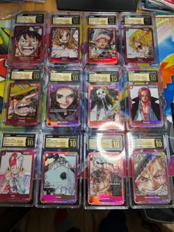 One Piece Premium Card Collection - FILM RED full set Graded CGC Pristine 10 - Image 1