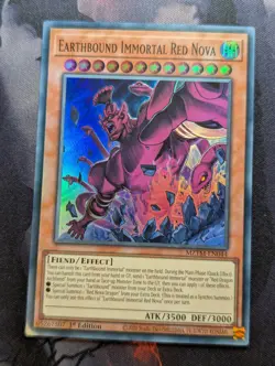 Earthbound Immortal Red Nova MZTM-EN044 Super Rare 1st Edition YuGiOh TCG Card - Image 1