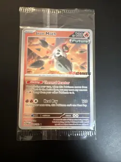 Pokemon TCG - Iron Moth 028/182 - SEALED EB GAMES PROMO Card - Stamped Holo - Image 1