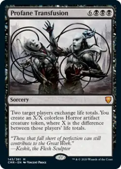 MTG Profane Transfusion - Foil, Commander Legends, Lightly Played, English - Image 1