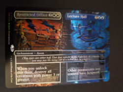 Restricted Office / Lecture Hall (Borderless) - MTG - NM FOIL (Duskmourn) DSK - Image 1