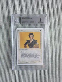 BGS 9 Benalish Hero Unlimited 1993 Magic the Gathering Mint No PSA - Image 1