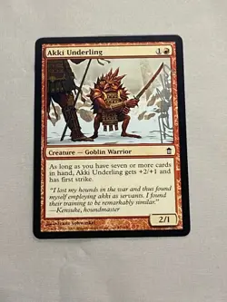 MTG Akki Underling Artist Proof Sketch and Signature Signed Vohwinkel - Image 1