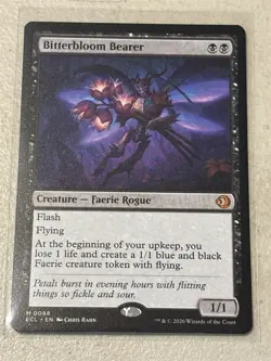 mtg Bitterbloom Bearer, Faerie Rogue, Lorwyn Eclipsed, unplayed - Image 1