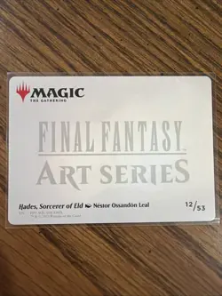 Magic: The Gathering Hades, Sorcerer of Eld Art Card - Art Series: FINAL FANTASY - Image 2
