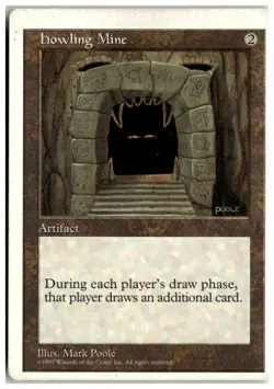 MTG Howling Mine - Fifth Edition Misprint Heavily Played English - Image 1