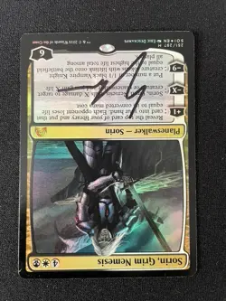 MtG Sorin, Grim Nemesis Shadows over Innistrad Foil LP Signed Autographed - Image 3