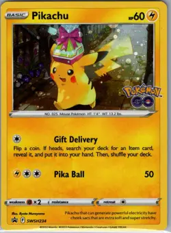 Pikachu SWSH234 Holo SWSH: Sword & Shield Promo Cards - Pokemon Card - NM - Image 1
