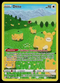 Pokemon Card - Ditto Crown Zenith GG22/GG70 Ultra Rare - Image 1