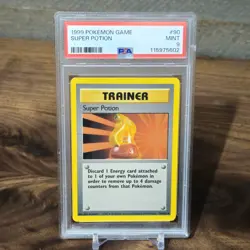 1999 POKEMON BASE SET UNLIMITED #90 SUPER POTION PSA 9 - Image 1