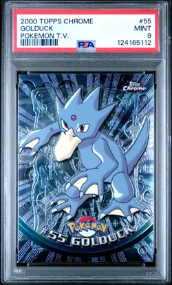 2000 TOPPS CHROME POKEMON T.V. #55 GOLDUCK PSA 9 - Image 1