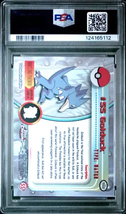2000 TOPPS CHROME POKEMON T.V. #55 GOLDUCK PSA 9 - Image 2