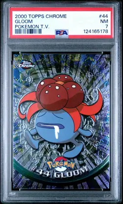 2000 TOPPS CHROME POKEMON T.V. #44 GLOOM PSA 7 - Image 1