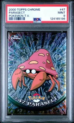 2000 TOPPS CHROME POKEMON T.V. #47 PARASECT PSA 9 - Image 1