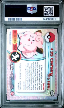 2000 TOPPS CHROME POKEMON T.V. #35 CLEFAIRY PSA 6 - Image 2
