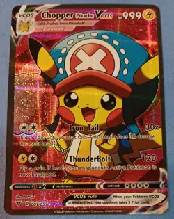 Pokemon - Chopper Pikachu VCOS 009/055 - SWSH Vivid Voltage Cosplay - HOLO - NM - Image 1