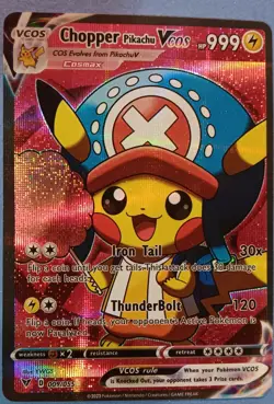 Pokemon - Chopper Pikachu VCOS 009/055 - SWSH Vivid Voltage Cosplay - HOLO - NM - Image 3