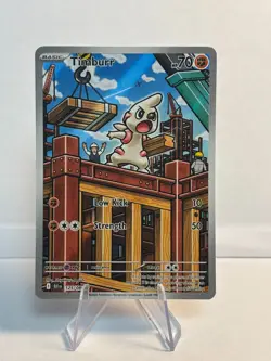Pokemon TCG Timburr 125/086 Sv: Black Bolt (Illustration Rare) NM - Image 1