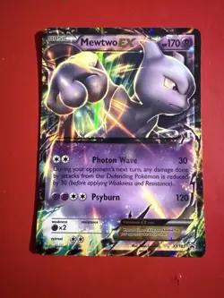Mewtwo EX XY183 - Black Star Promo - Holo Pokemon Card LP - Image 1