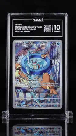 Pokemon TCG Stellar Crown Squitle #148 TAG 10 Gem Mint - Image 1