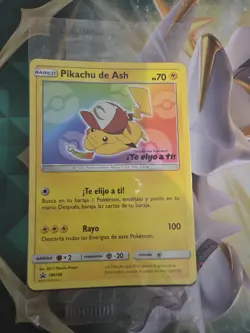 Ash’s Pikachu “I Choose You” Movie Promo SM108 *SPANISH* SEALED Romantic Gift! - Image 1