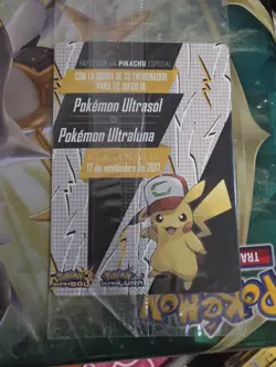 Ash’s Pikachu “I Choose You” Movie Promo SM108 *SPANISH* SEALED Romantic Gift! - Image 2