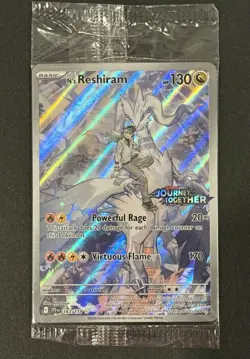 Pokemon TCG: N's Reshiram 167/159 Journey Together Stamped Promo Sealed - Image 1