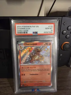 Pokemon Charmeleon Paldean Fates Holo Shiny Rare PSA 10 - Image 1